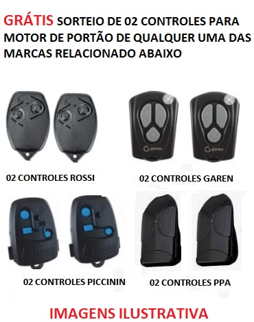 GRATIS SORTEIO 02 CONTROLE PARA PORTÃO ELETRONICO